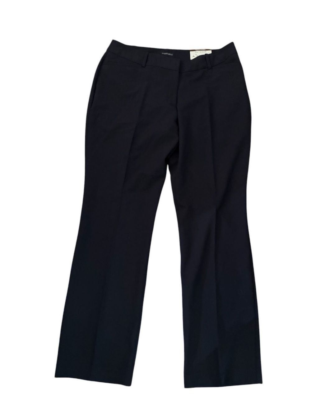 Worthington Curvy Fit Trouser Pants Bootcut Stretch Navy 12 NWT